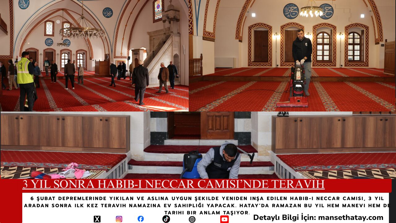 3 Yıl Sonra Habib-i Neccar Camisi’nde Teravih