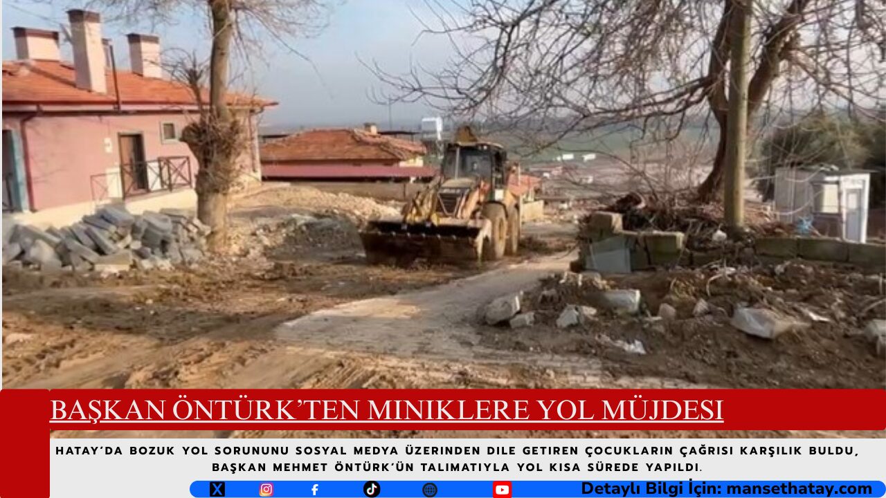 Başkan Öntürk’ten Miniklere Yol Müjdesi