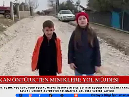 Başkan Öntürk’ten Miniklere Yol Müjdesi