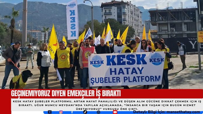 Geçinemiyoruz Diyen Emekçiler İş Bıraktı