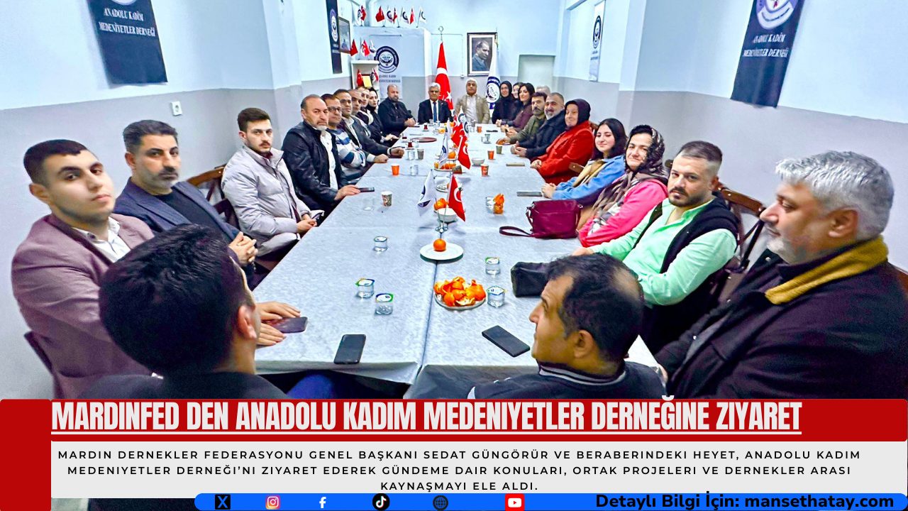 Mardinfed den Anadolu Kadim Medeniyetler Derneğine Ziyaret