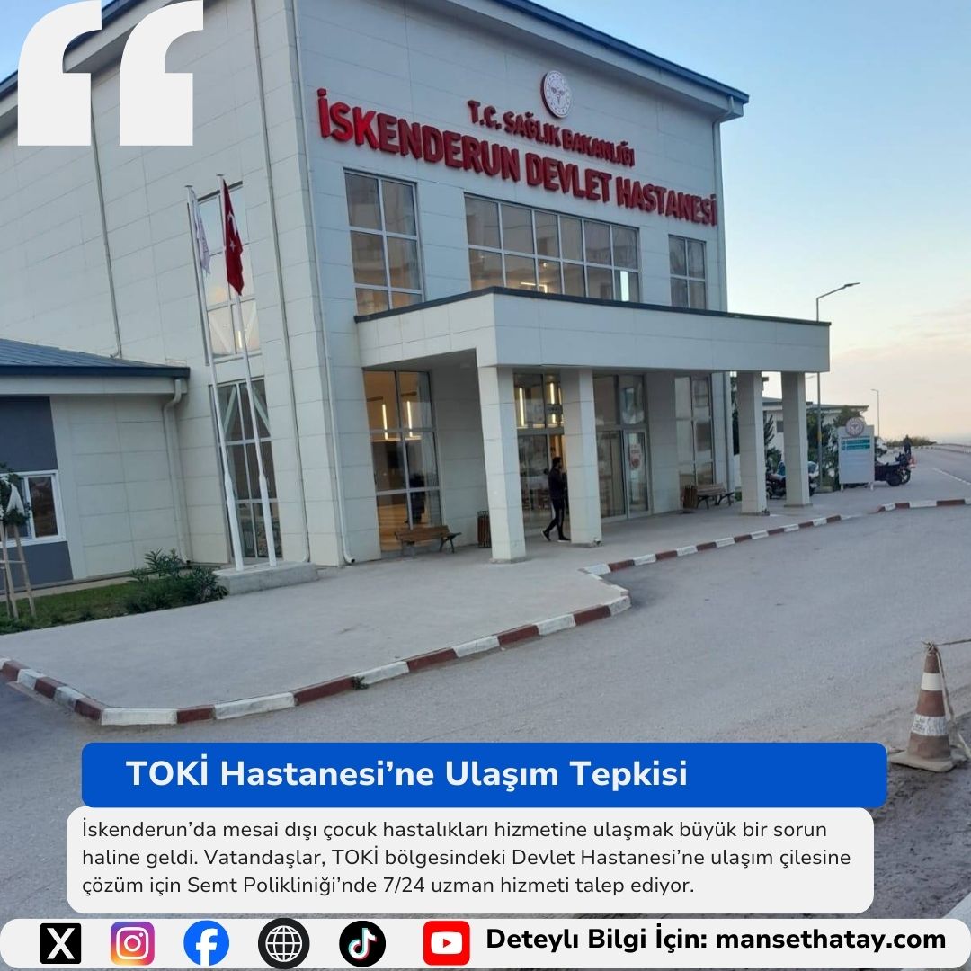 TOKİ Hastanesi’ne Ulaşım Tepkisi