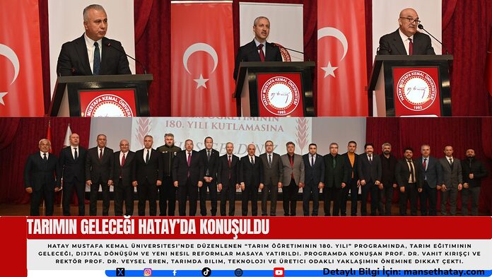 Tarımın Geleceği Hatay’da Konuşuldu