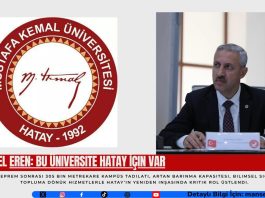 Veysel Eren: Bu Üniversite Hatay İçin Var