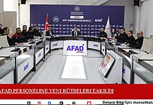 AFAD Personeline Yeni Rütbeleri Takıldı AFAD Personeline Yeni Rütbeleri Takıldı