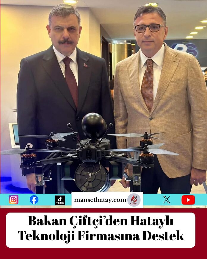 bakan-ciftci-den-hatayli-teknoloji-firmasina-destek Bakan Çiftçi’den Hataylı Teknoloji Firmasına Destek