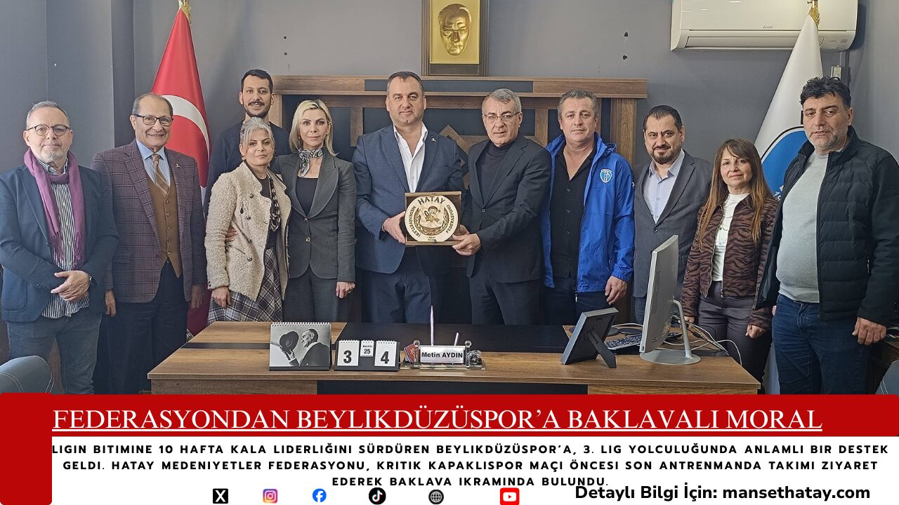 Federasyondan Beylikdüzüspor’a Baklavalı Moral