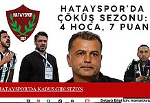 Hatayspor’da Kabus Gibi Sezon Hatayspor’da Kabus Gibi Sezon
