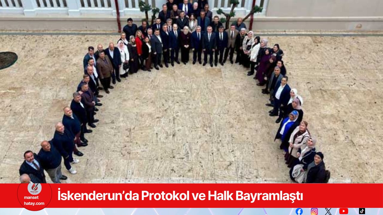 İskenderun’da Protokol ve Halk Bayramlaştı