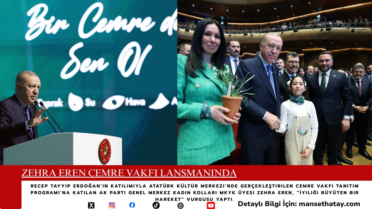 Zehra Eren Cemre Vakfı Lansmanında