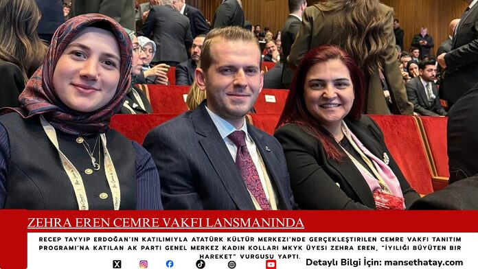 Zehra Eren Cemre Vakfı Lansmanında